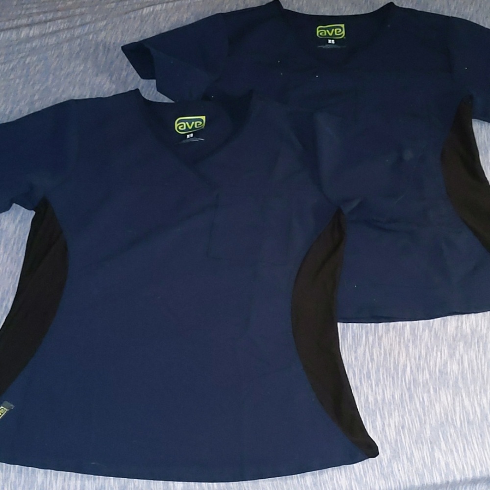 Navy blue scrub top lot